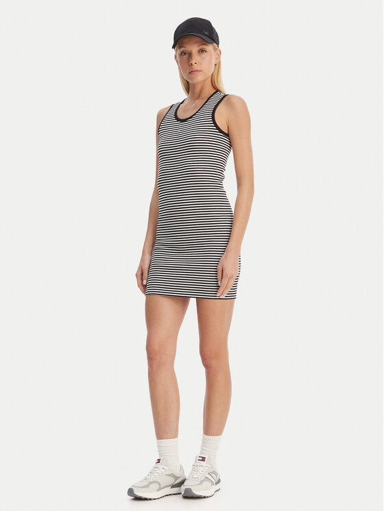 Tommy Jeans Tommy Jeans Kasdieninė suknelė Essential DW0DW20674 Juoda Slim Fit