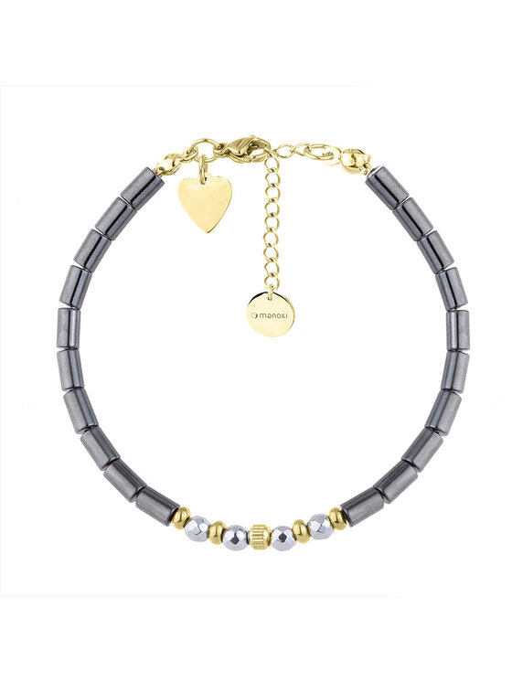 Manoki manoki Bransoletka BA1062G Srebrny
