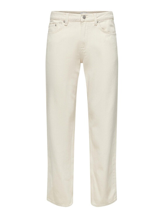 Only & Sons Only & Sons Džínsy 22025917 Biela Loose Fit