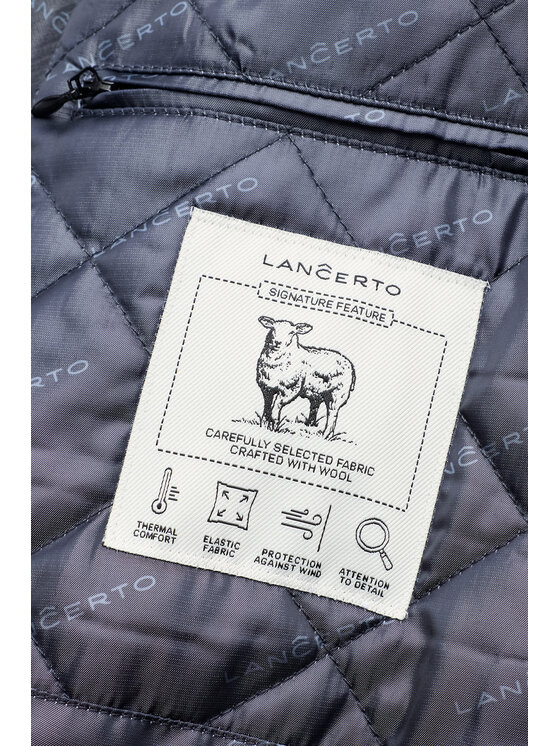 Lancerto Lancerto Płaszcz zimowy Harstad KU073226000011 Granatowy Regular Fit