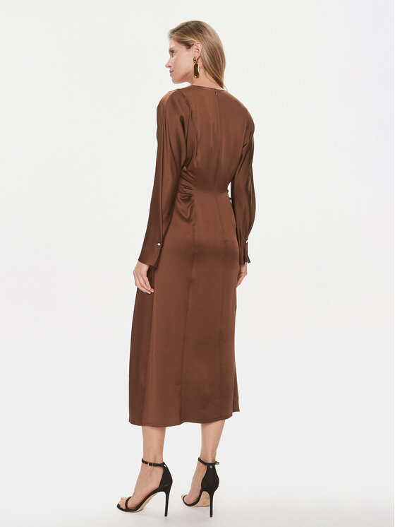 BOSS Boss Coctailkleid Daniki 50505634 Braun Regular Fit