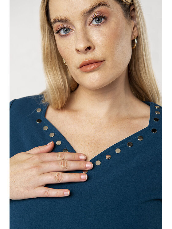 QUIOSQUE QUIOSQUE Každodenné šaty ROCK DRESS Modrá Regular Fit