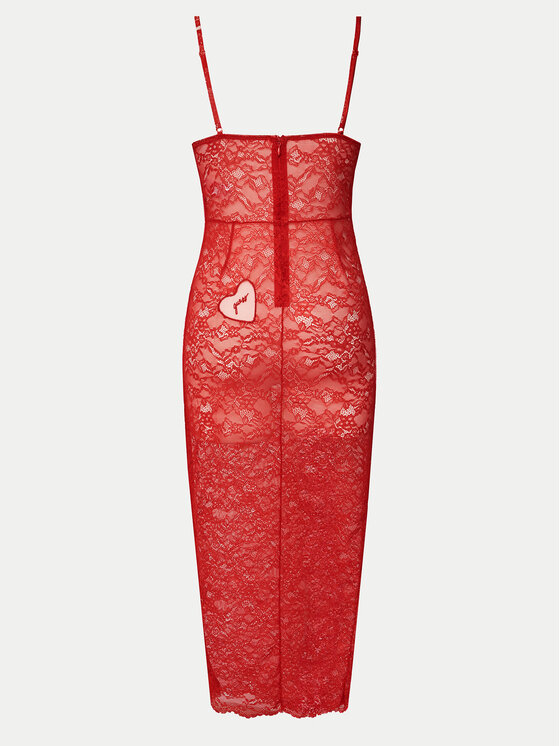 Guess Guess Cămașă de noapte O5RK00 KBGT0 Roșu Regular Fit