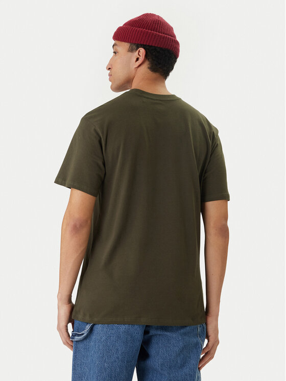 Element Element Póló Icon Label Pocket ELYKT00198 Zöld Regular Fit