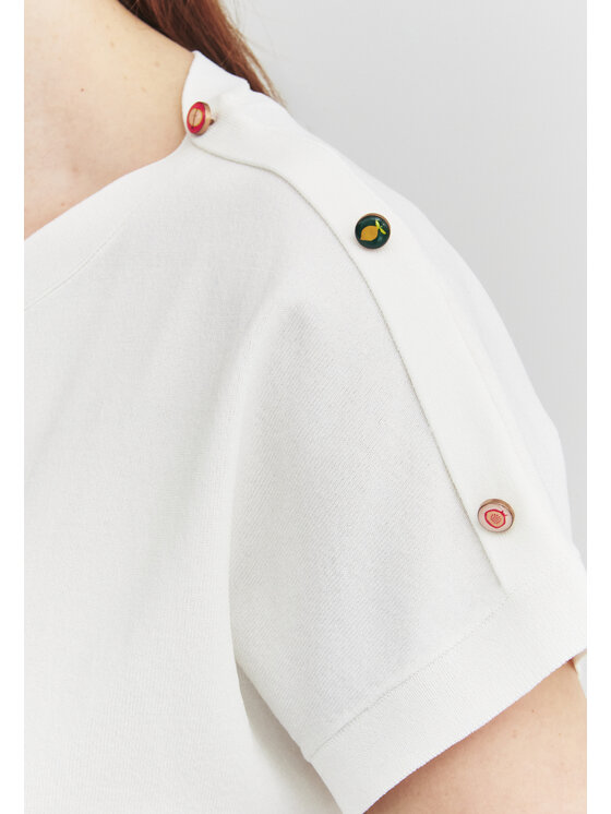 TATUUM TATUUM Blúzka IMILA Biela Classic Fit