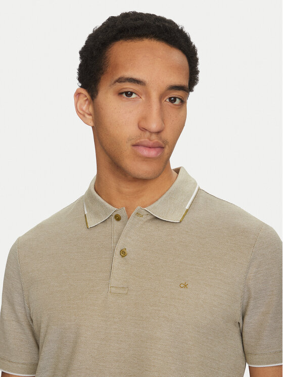 Calvin Klein Calvin Klein Поло K10K114475 Зелений Regular Fit