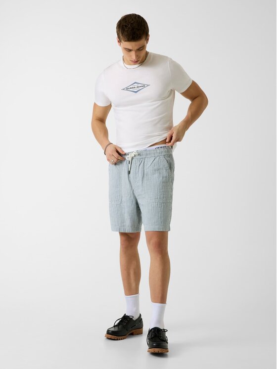 Guess Jeans Guess Jeans T-Shirt 181530 Bílá Classic Fit