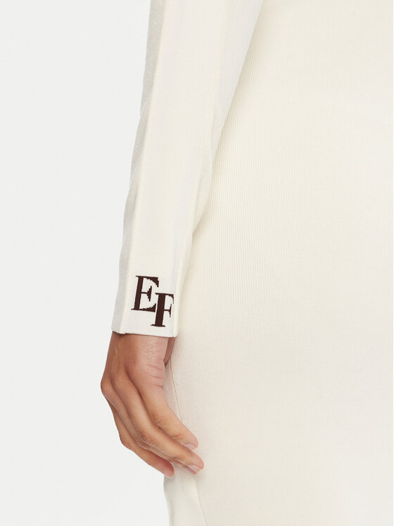 Elisabetta Franchi Elisabetta Franchi Džemper haljina AM-03S-56E2-V390 Écru Slim Fit