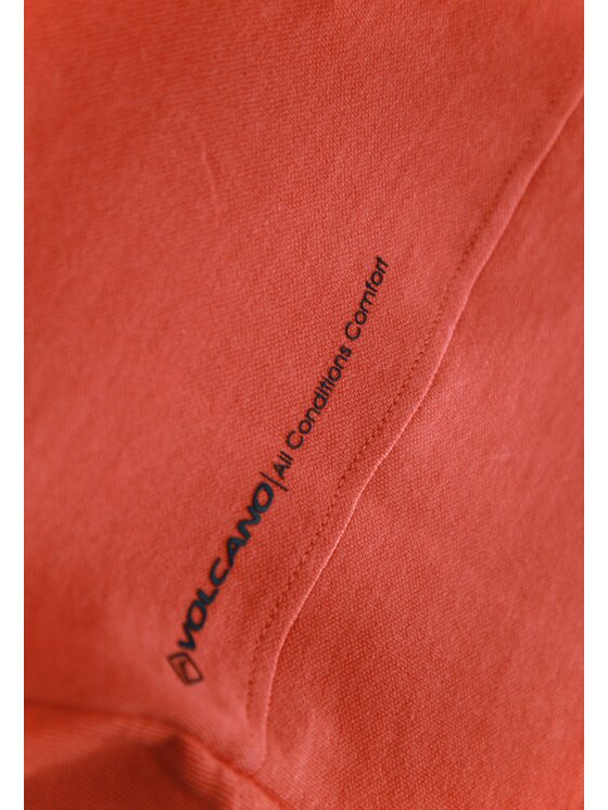 Volcano Volcano Polo O-SALLY Pomarańczowy Regular Fit