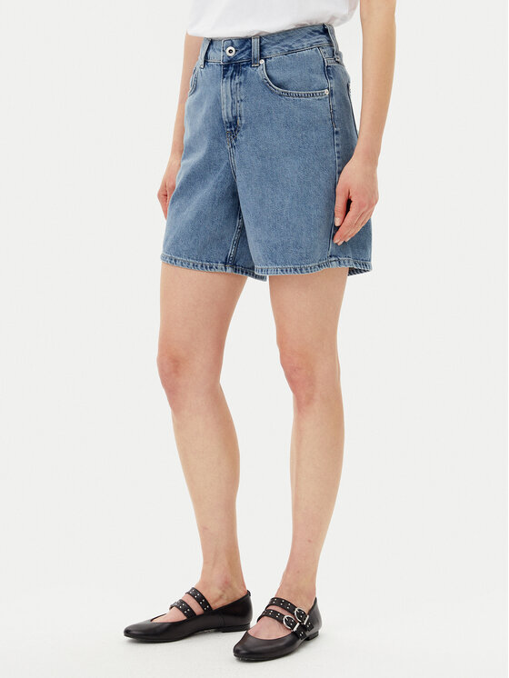 Karl Lagerfeld Jeans Karl Lagerfeld Jeans Džínové šortky A2W10041 Modrá Relaxed Fit