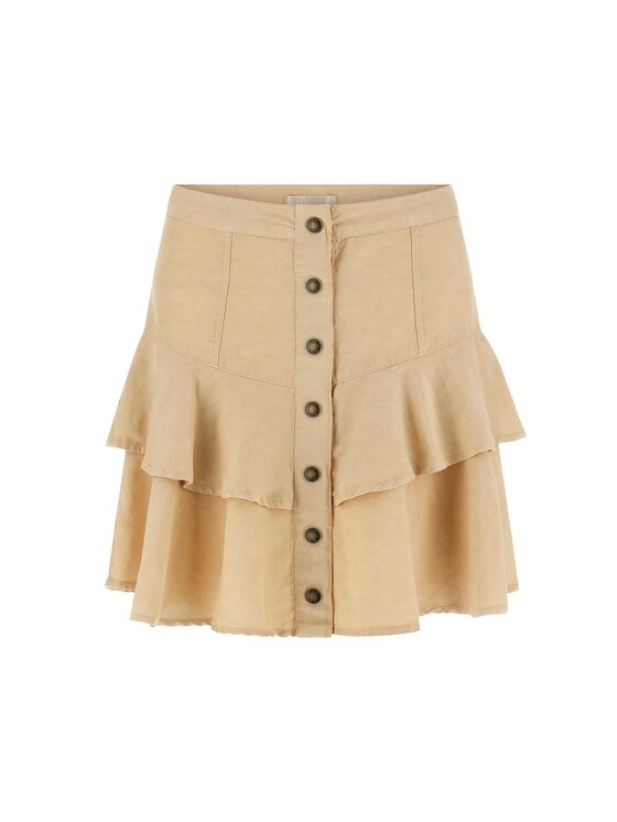 Guess Guess Spódnica mini 182627 Beżowy