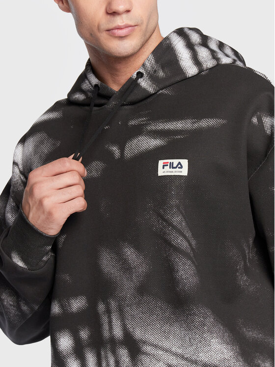 Fila Fila Суитшърт Turnhout FAM0152 Черен Oversize
