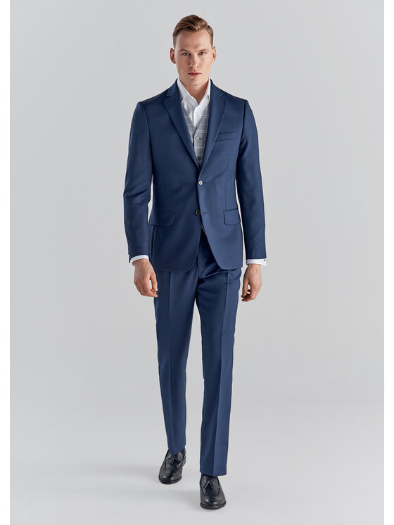 Pako Lorente Pako Lorente Marynarka P00WB-3G-314 Granatowy Slim Fit