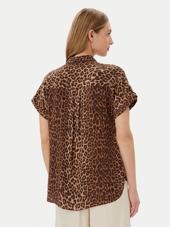 Vero Moda Vero Moda Koszula Bumpy 10331923 Brązowy Regular Fit
