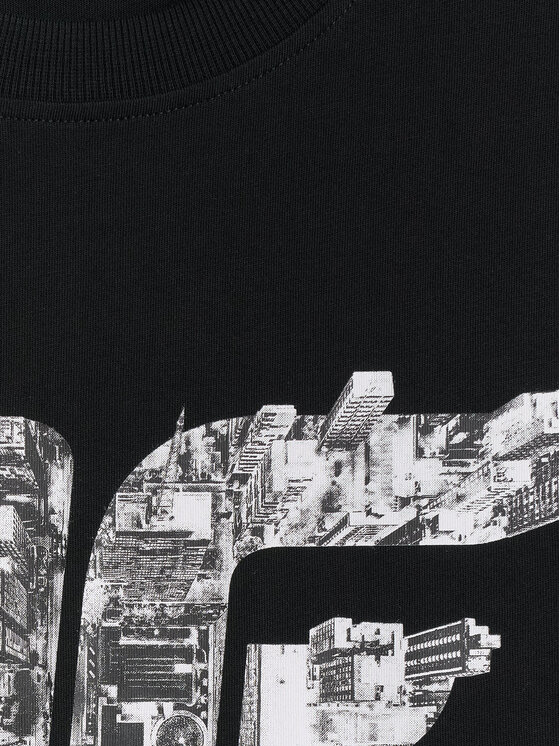 4F 4F T-Shirt CITY Czarny Regular Fit