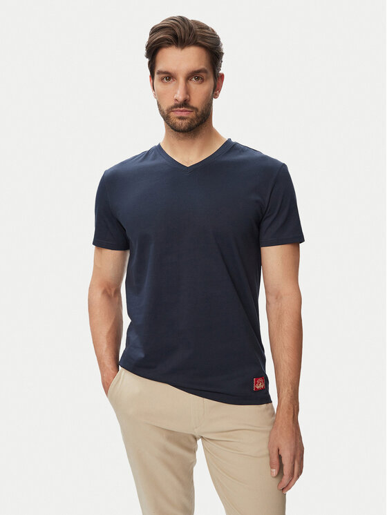 Beverly Hills Polo Club Beverly Hills Polo Club Majica W126-BHMTS-1019-19X Mornarsko modra Regular Fit