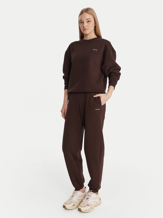 Guess Guess Суитшърт V6RQ13 K9V31 Кафяв Regular Fit