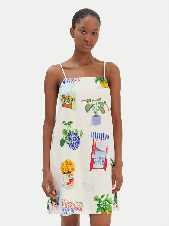Seafolly Rochie de vară La Boca 55652-DR Écru Regular Fit