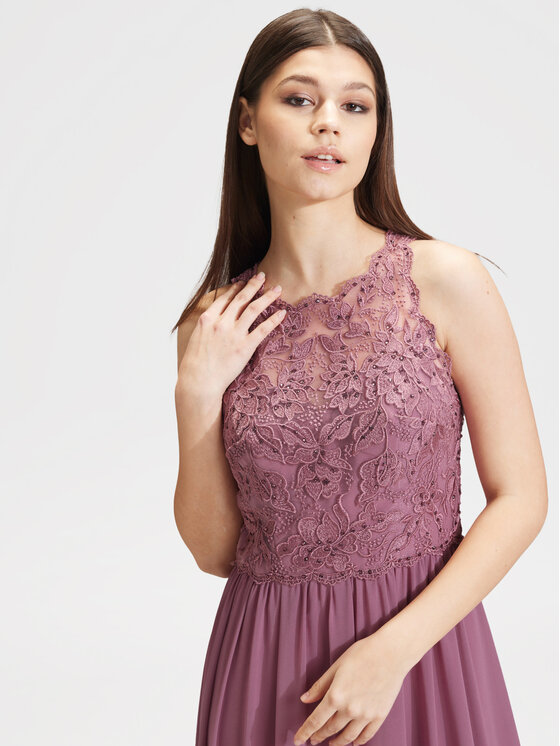 Hey Kyla Hey Kyla Sukienka wieczorowa 5AG046HK Różowy Regular Fit
