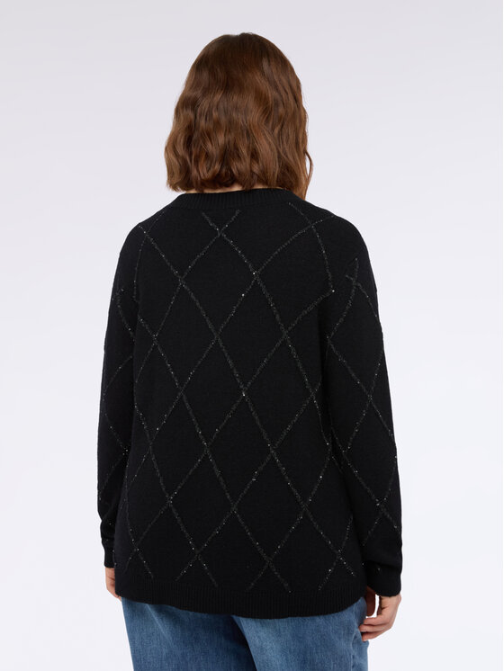 Fiorella Rubino Fiorella Rubino Sweter M751L008135N033 Czarny Regular Fit