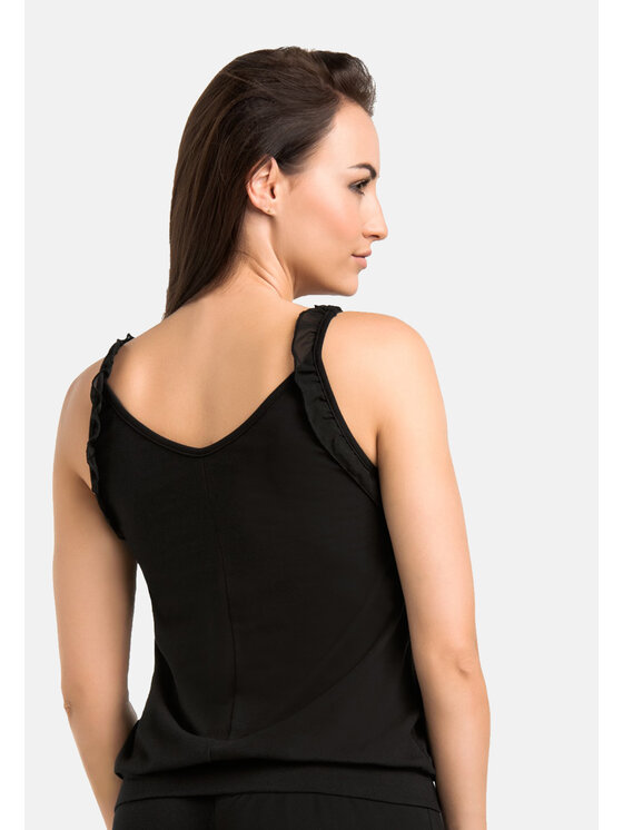 Teyli Teyli Piżama damska Sleepy Czarny Standard Fit