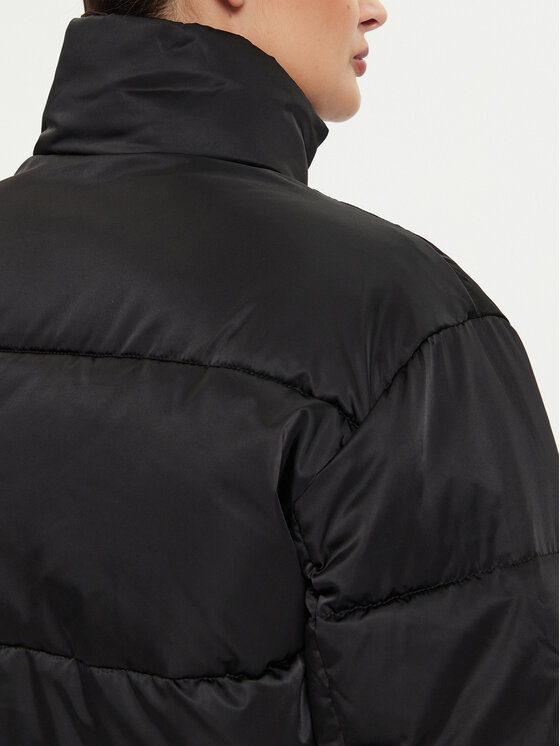Tommy Jeans Tommy Jeans Žieminė striukė Satin DW0DW18292 Juoda Regular Fit