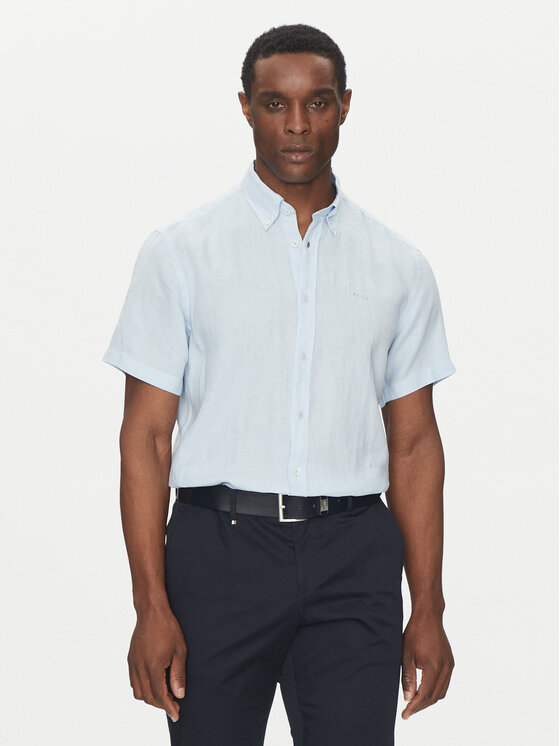 BOSS Košeľa H-Roan 50539352 Modrá Slim Fit