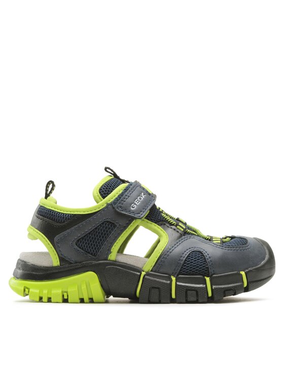 Geox Sandali J Sandal Dynomix Boy J35GHA014MEC0749 S Mornarsko Modra