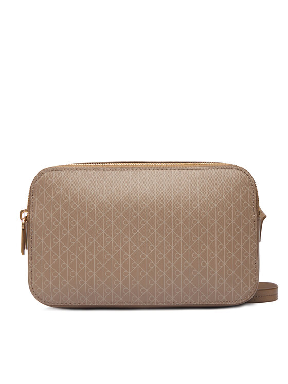 Calvin Klein Calvin Klein Kabelka Emblem Aop Elongated Camera Bag LV04F3268G Béžová
