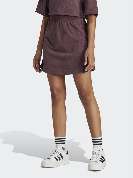 adidas adidas fusta din material de trening adicolor Classics Suede HM1687 Vișiniu Slim Fit