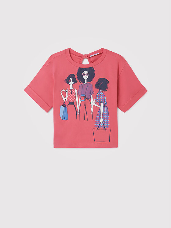 Mayoral Mayoral T-Shirt 6022 Ροζ Regular Fit