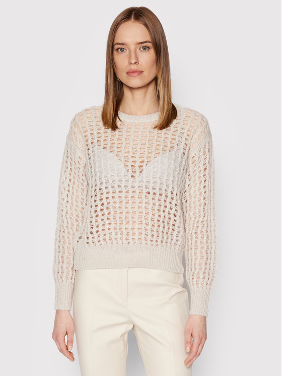 Peserico Pulover S99501F05 Bej Regular Fit