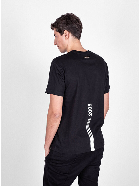 Les Hommes Les Hommes T-Shirt LJT208-700P | Contemporary Elegance Μαύρο Regular Fit