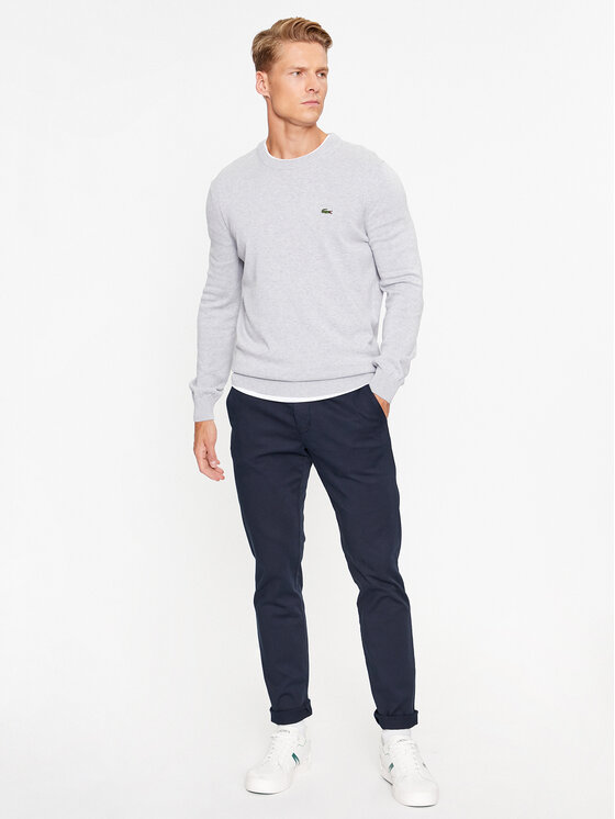 Lacoste Lacoste Svetr AH1985 Šedá Regular Fit