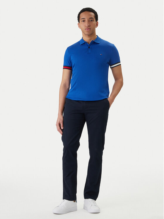 Tommy Hilfiger Tommy Hilfiger Polokošeľa MW0MW42743 Modrá Slim Fit