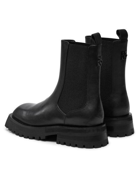 DKNY DKNY Kotníková obuv s elastickým prvkem Rianne Chelsea K3471540 Černá