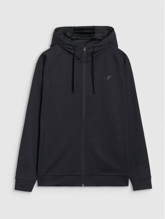 4F 4F Bluza techniczna 4FWMM00TFSWM654-20S Czarny Regular Fit