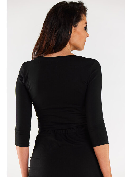 Infinite You Infinite You Bluzka M304 Czarny Basic Fit