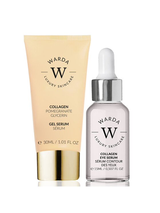 Warda Skincare Warda Skincare CollagenSkin Skin Lifter Boost pod Oczy + Żelowe Duo Serum
