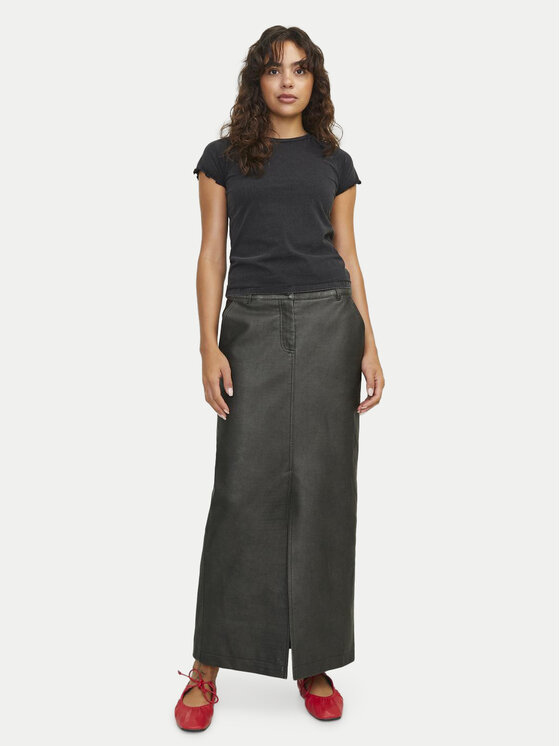 JJXX JJXX Spódnica z imitacji skóry Maddy 12262132 Czarny Regular Fit