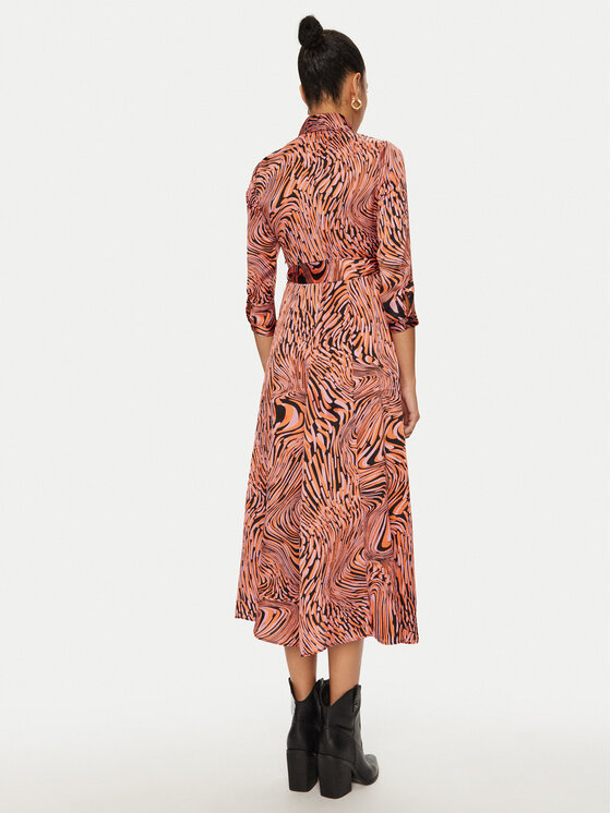 PINKO PINKO Sukienka koszulowa 102834 A1KD Pomarańczowy Regular Fit