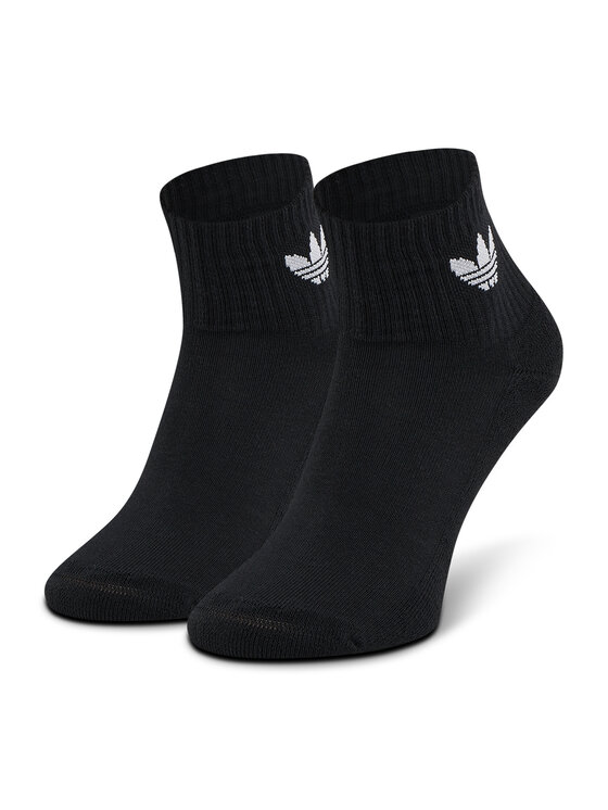 adidas adidas Набір з 3 пар низьких шкарпеток unisex Mid-Cut Crew FM0643 Чорний