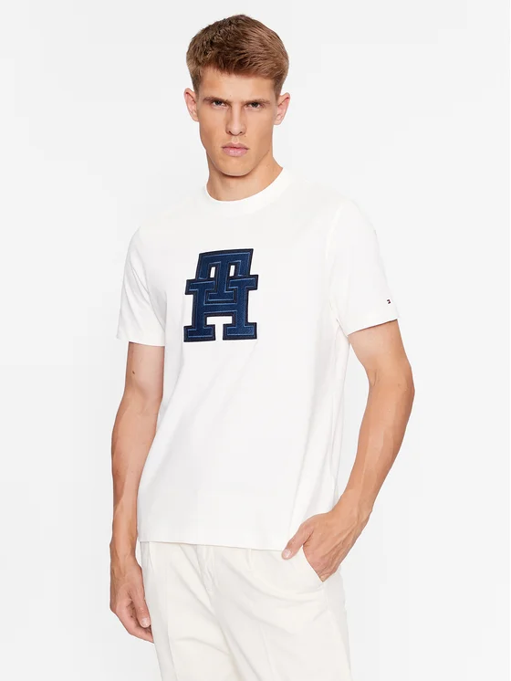 Tommy Hilfiger T-Shirt MW0MW32589 Weiß Regular Fit