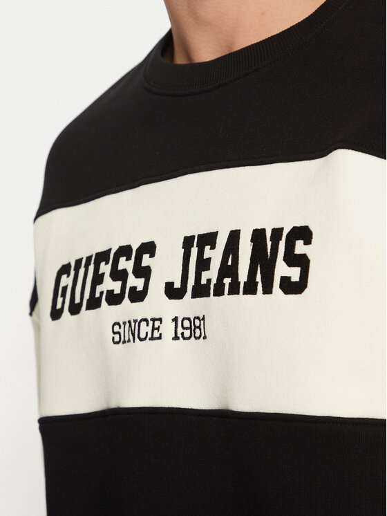 Guess Jeans Guess Jeans Pulóver M4BQ39 K9V31 Fekete Classic Fit