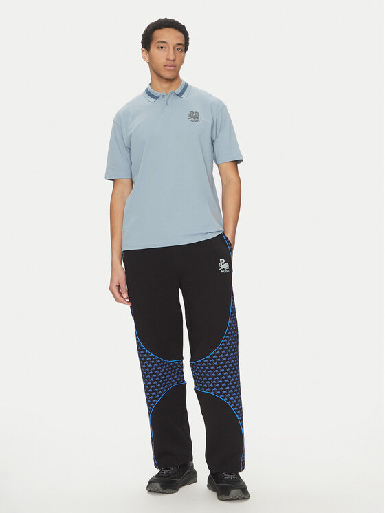 HUGO HUGO Spodnie dresowe Dinodie_RB 50542822 Czarny Relaxed Fit