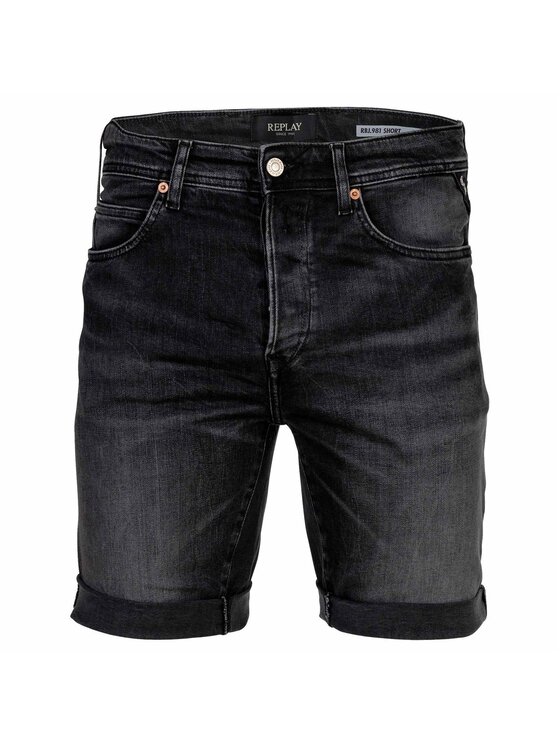 REPLAY REPLAY Szorty materiałowe 28638 Szary Slim Fit