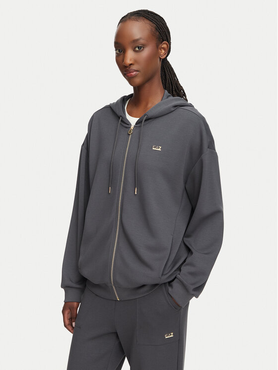 EA7 Emporio Armani Hanorac 7W000192 AF24375 U8117 Gri închis Relaxed Fit