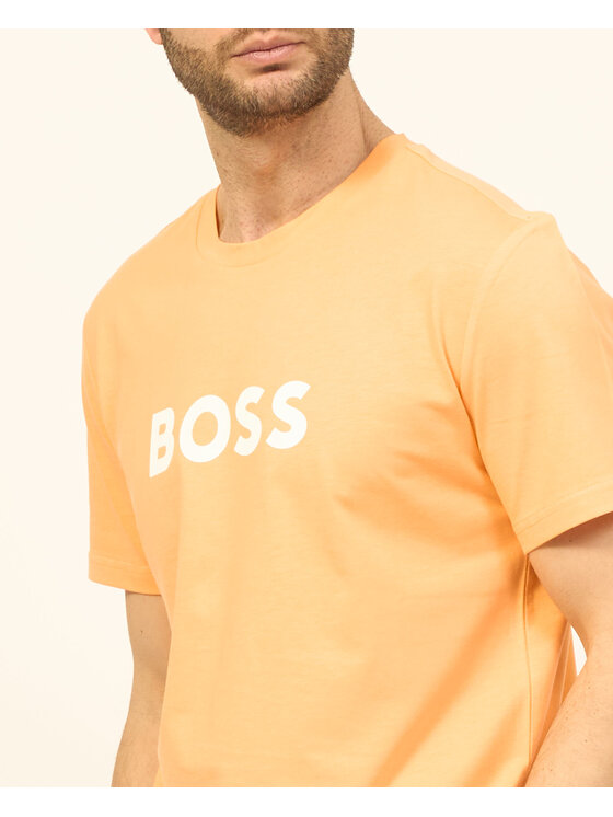 BOSS Boss T-Shirt 50503276-813 Pomarańczowy Regular Fit