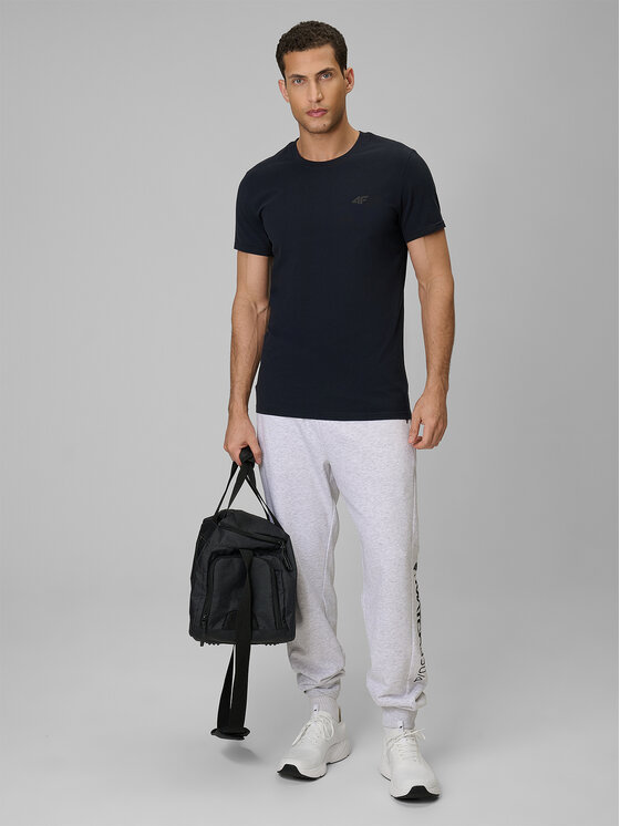 4F 4F T-Shirt NOS Granatowy Slim Fit