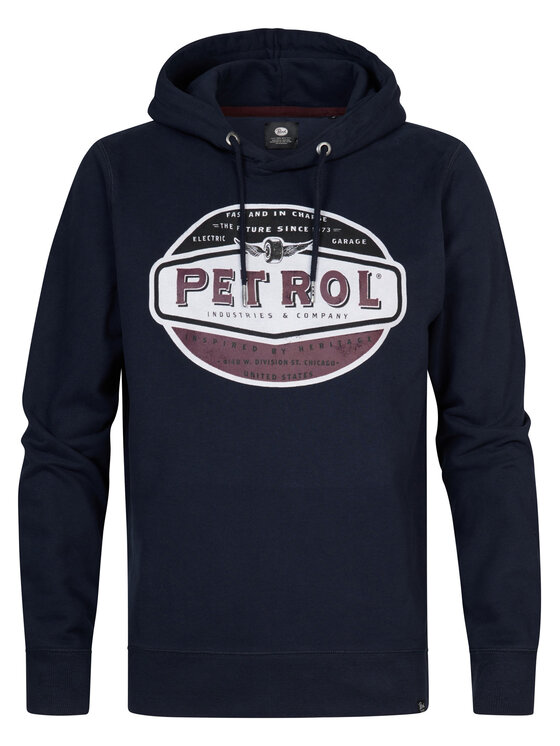Petrol Industries Mikina M-3030-SWH235 Tmavomodrá Regular Fit